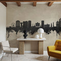 Virginia Beach Skyline Concrete Mural Wallpaper - room preview 06