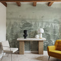 Misty Green Forest Mural Wallpaper - room preview 06
