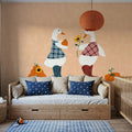 Ducks in the Pumpkin Patch IV Mural Wallpaper - room preview 06