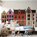 On Our Street Mural Wallpaper - room preview 06