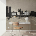 Marseille France Skyline Concrete Mural Wallpaper - room preview 06