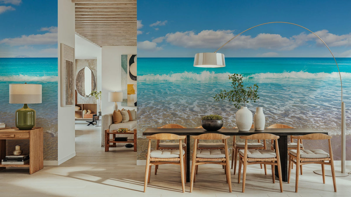 Mediterranean Beach Mural Wallpaper - room preview 06