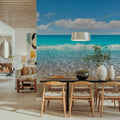 Mediterranean Beach Mural Wallpaper - room preview 06