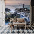 Sunset Shrine Mural Wallpaper - room preview 06