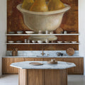Pears in Old Bowl Mural Wallpaper - room preview 06