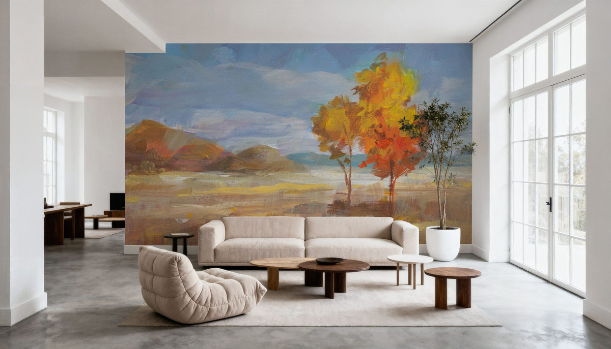 Aspen in Autumn Mural Wallpaper - room preview 06