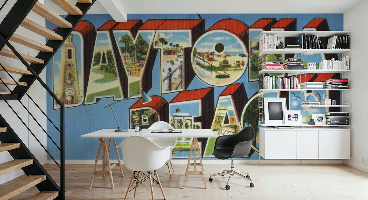 Greetings From Daytona Beach Mural Wallpaper - room preview 06