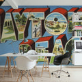 Greetings From Daytona Beach Mural Wallpaper - room preview 06