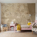 Virginia Beach Ochre Mural Wallpaper - room preview 06