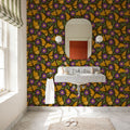 Papillion II, Purple Mural Wallpaper - room preview 06