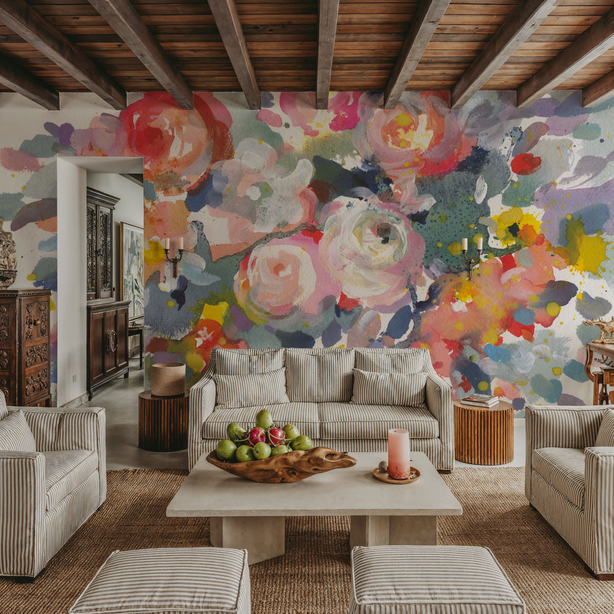 Bloom Burst Mural Wallpaper - room preview 06
