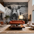 Happy Highland Portrait Mural Wallpaper - room preview 06
