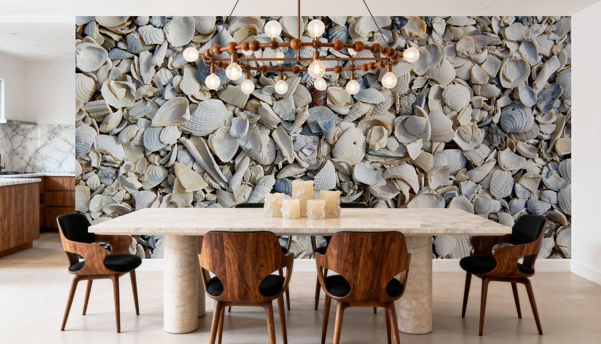 Fort Myers Sea Shells Mural Wallpaper - room preview 06