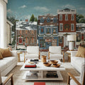 Christmas Village II Mural Wallpaper - room preview 06
