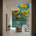 Sunflower Walls Mural Wallpaper - room preview 06