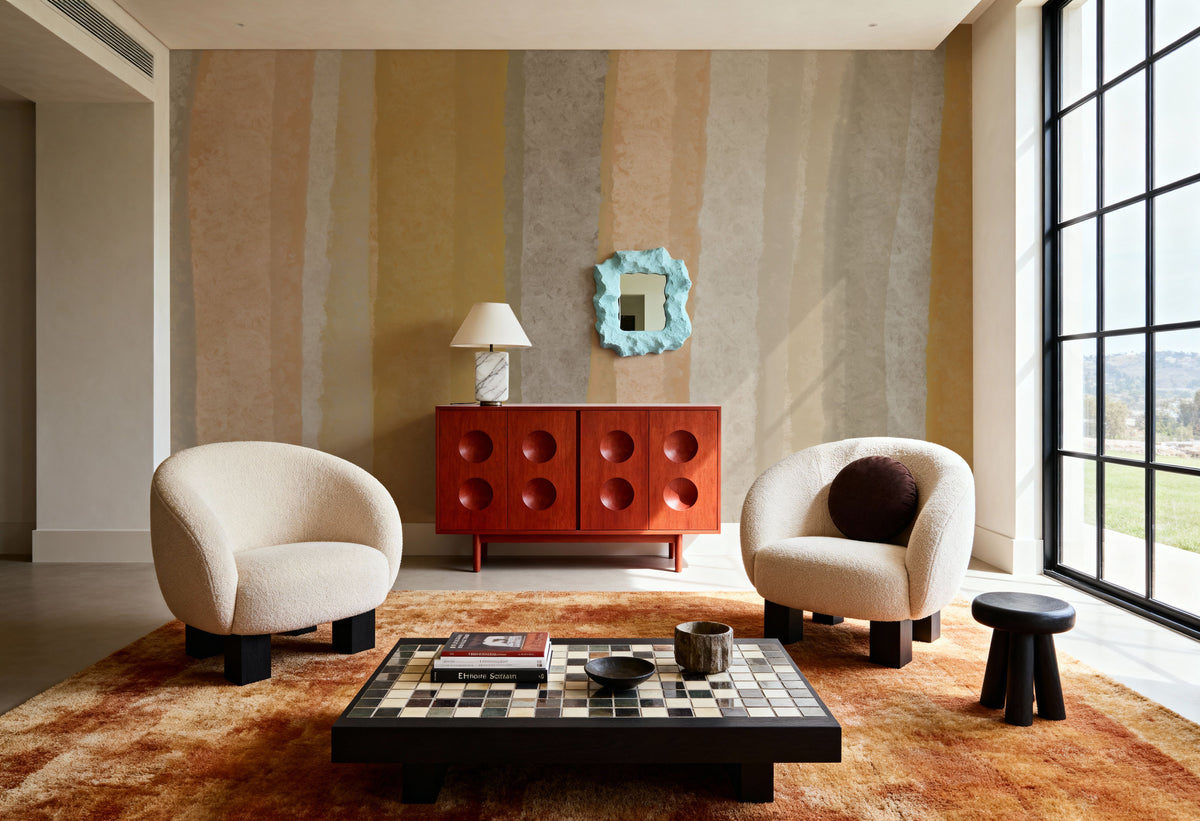 Modern Abstract `Collis Yopie` Mural Wallpaper - room preview 06