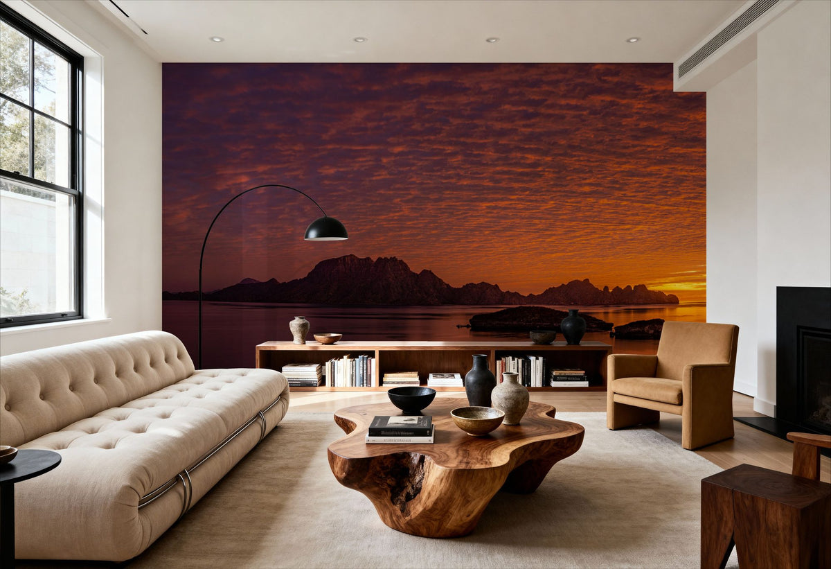 Baja Sunrise Mural Wallpaper - room preview 06