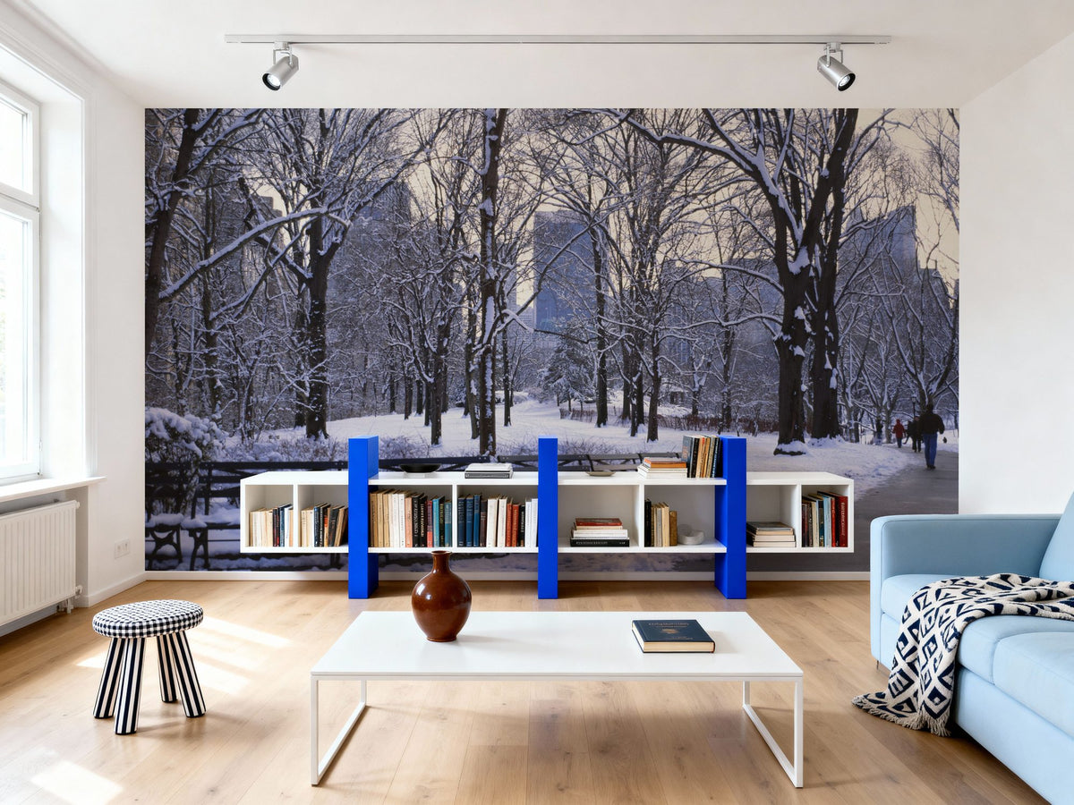 Winter Park Stroll Mural Wallpaper - room preview 06