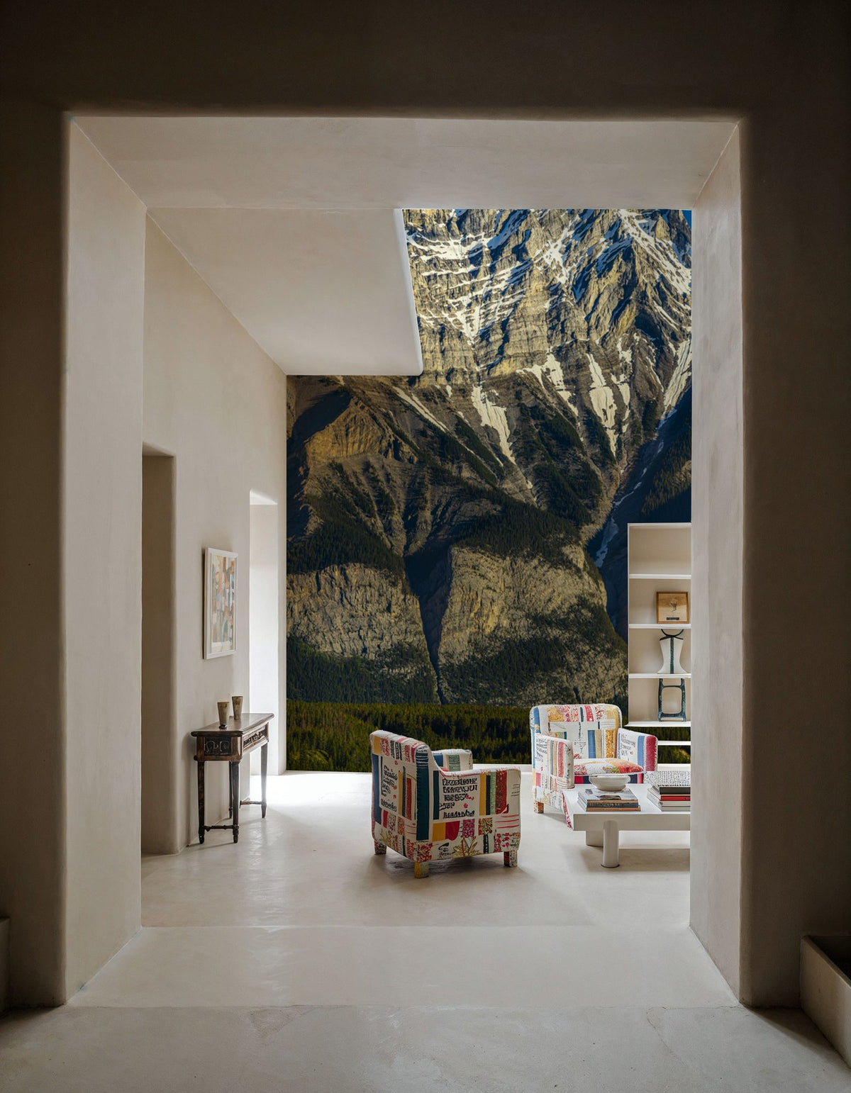Cascade Mountain Mural Wallpaper - room preview 06