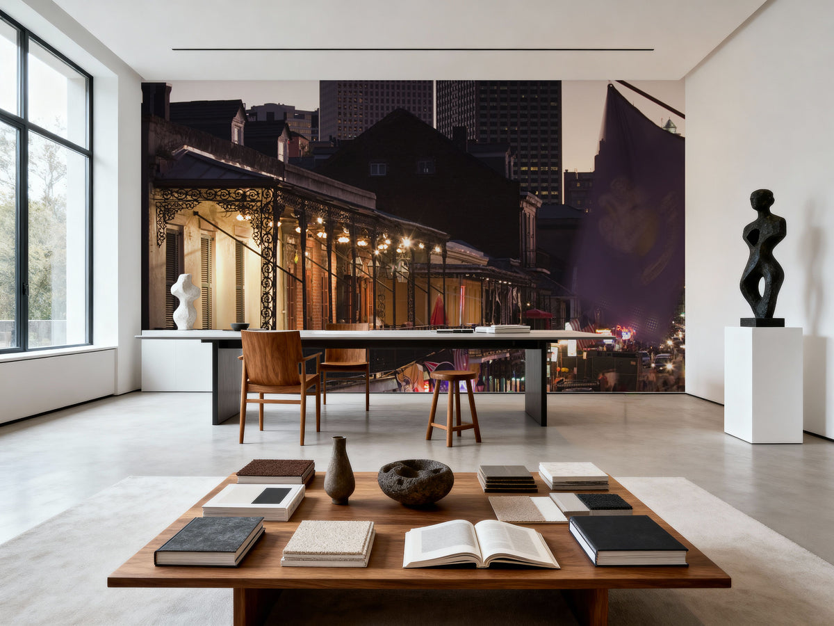 Bourbon Street Twilight Mural Wallpaper - room preview 06