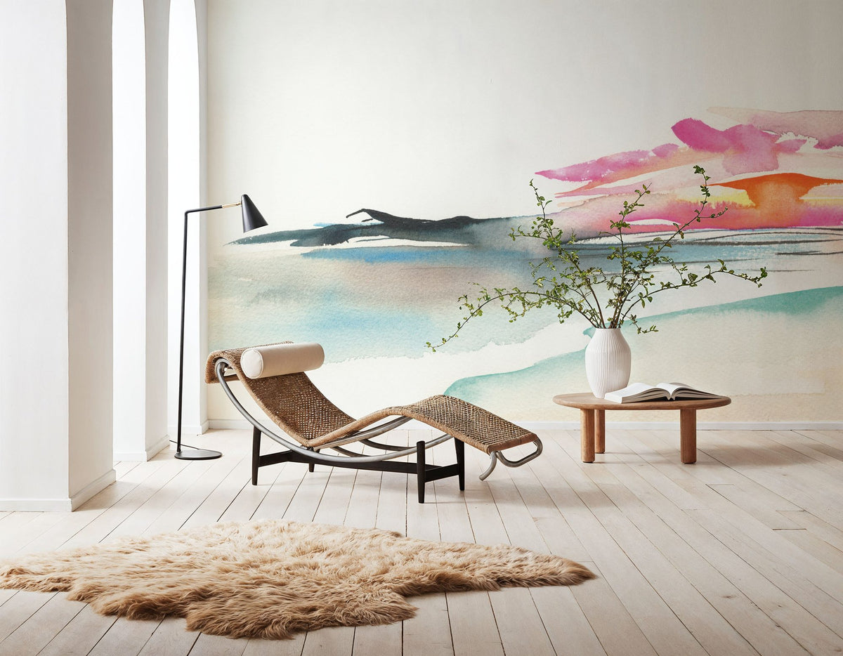 Coastal Sunset Mural Wallpaper - room preview 06