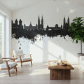 Nürnberg Germany Skyline Black & White Mural Wallpaper - room preview 06