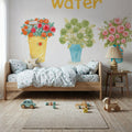 Flea Market Flowers V Mural Wallpaper - room preview 06