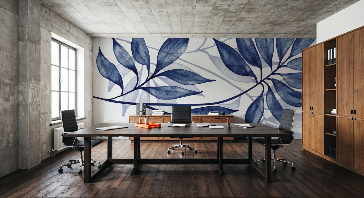 Soft Leaves II Mural Wallpaper - room preview 06