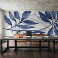 Soft Leaves II Mural Wallpaper - room preview 06