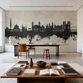 Pamplona Spain Skyline Concrete Mural Wallpaper - room preview 06