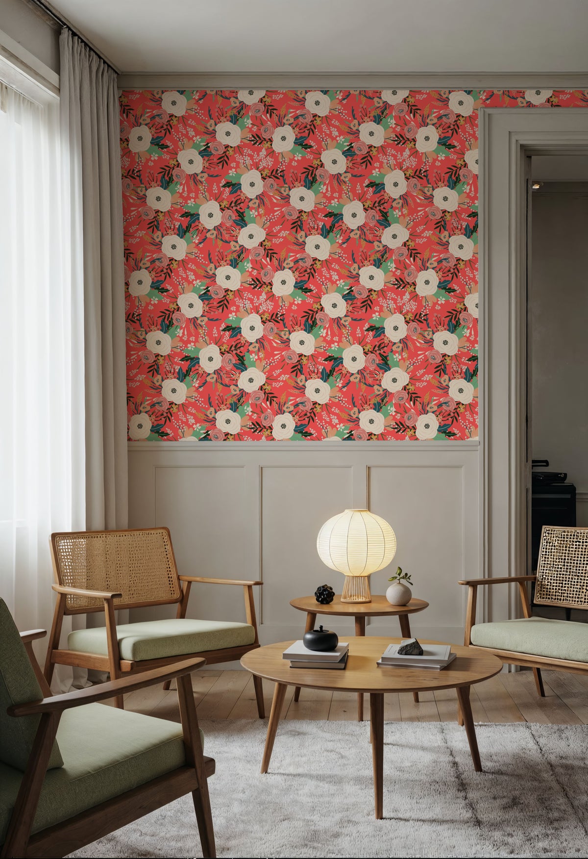 Friday Flowers Mural Wallpaper - room preview 06
