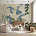 Salvia Florals II Mural Wallpaper - room preview 06
