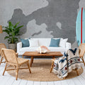 Yellowstone Lake Grey Mural Wallpaper - room preview 06