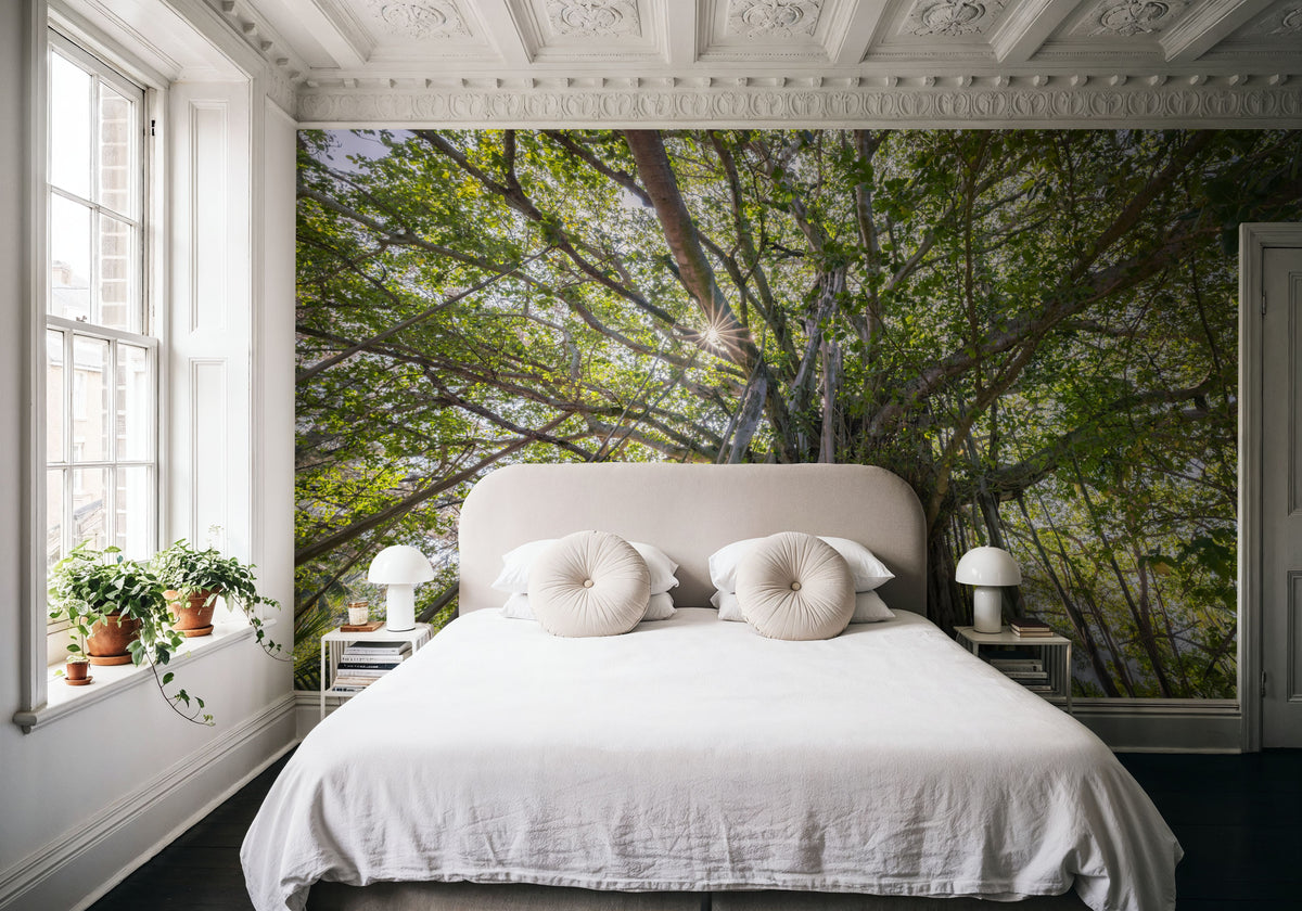 Banyan Tree Mural Wallpaper - room preview 06
