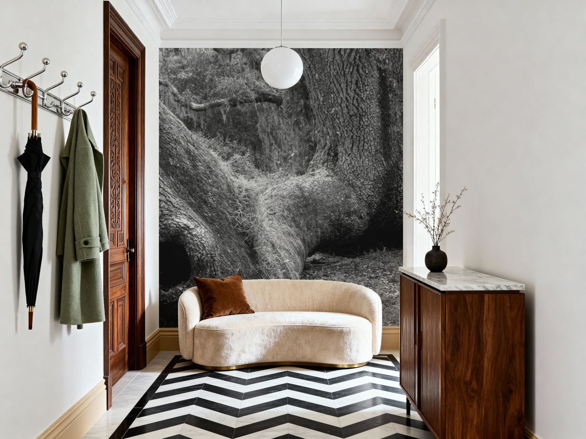 Ancient Whispers Oak Mural Wallpaper - room preview 06