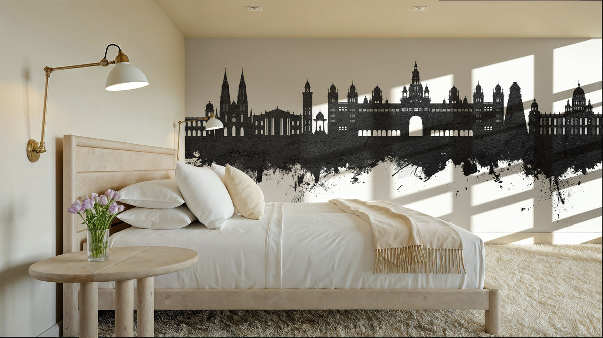Mysuru Skyline India Mural Wallpaper - room preview 06