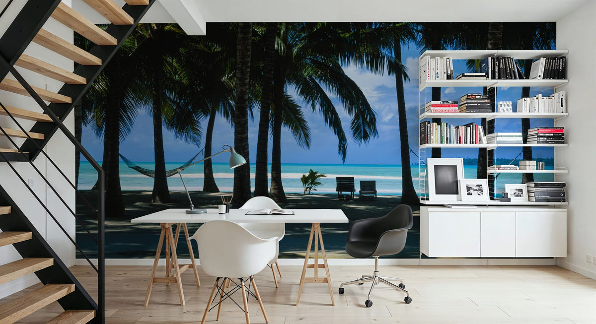 Palm Panorama II Mural Wallpaper - room preview 06