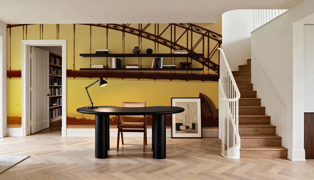 Golden Crossing Mural Wallpaper - room preview 06