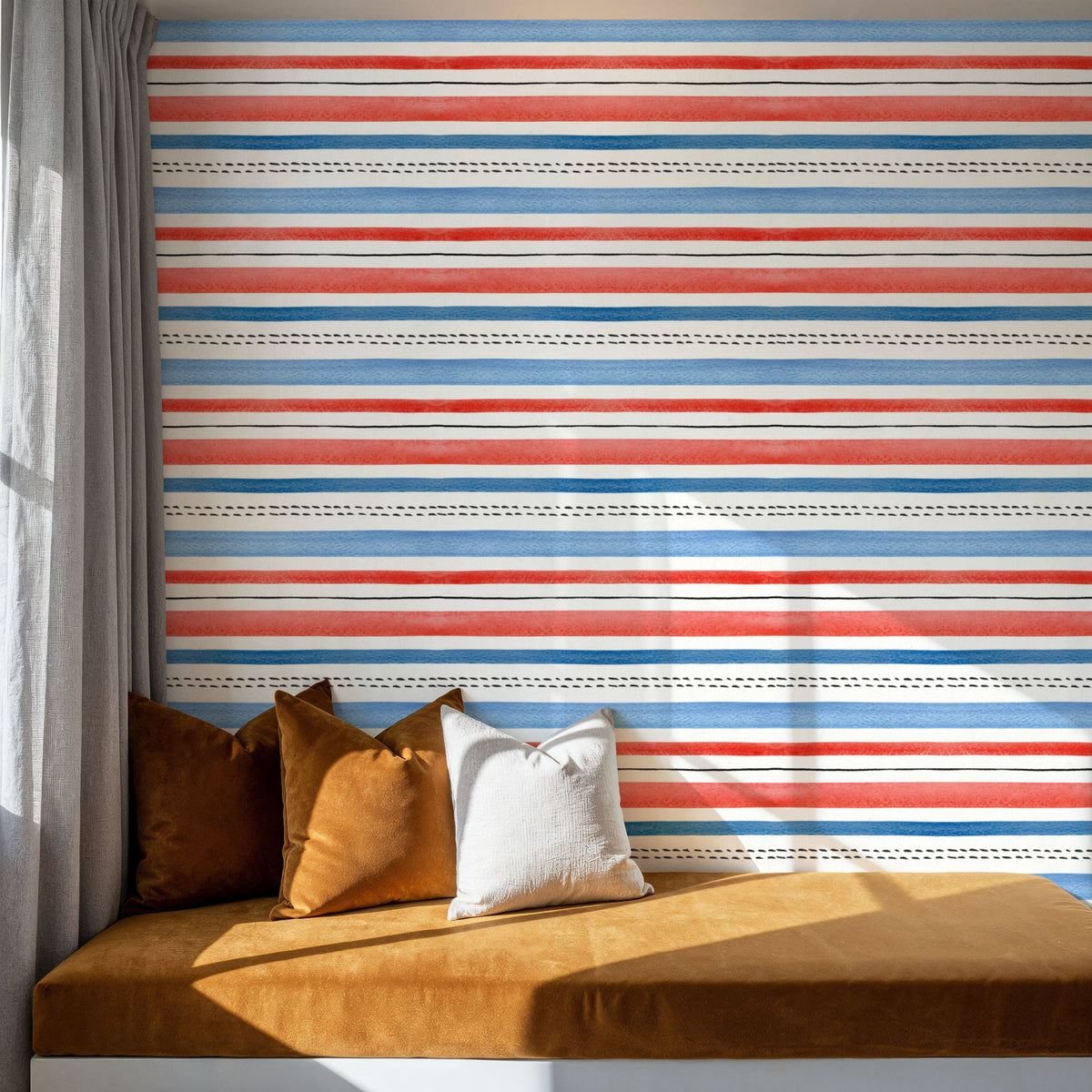 Seafood Shanty White VII Mural Wallpaper - room preview 06