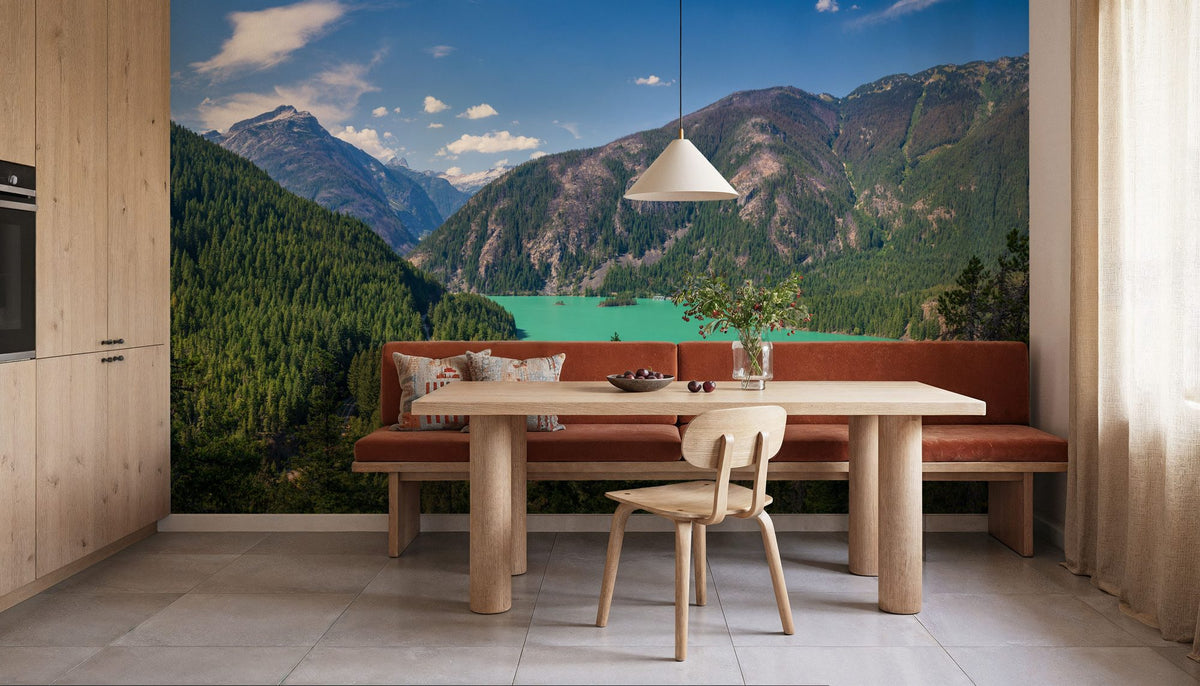 Diablo Lake III Mural Wallpaper - room preview 06