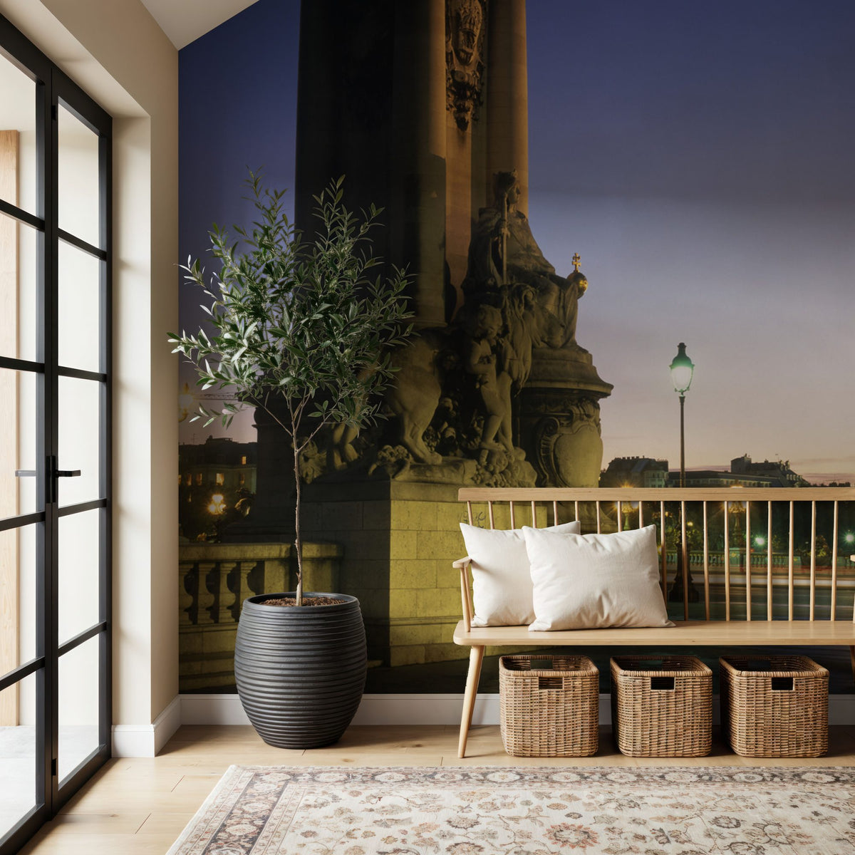 Twilight Bridge Majesty Mural Wallpaper - room preview 06