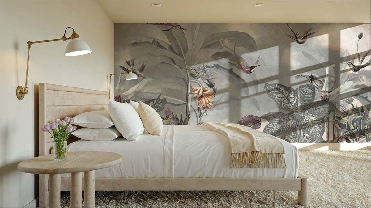 Birds of Paradise Mural Wallpaper - room preview 06