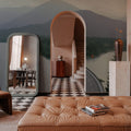 Mountain Lake Crossing Mural Wallpaper - room preview 06