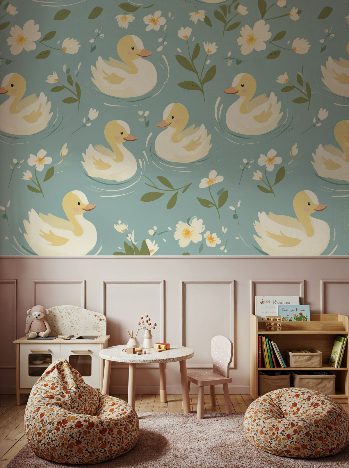 Diddy Ducklings Mural Wallpaper - room preview 06