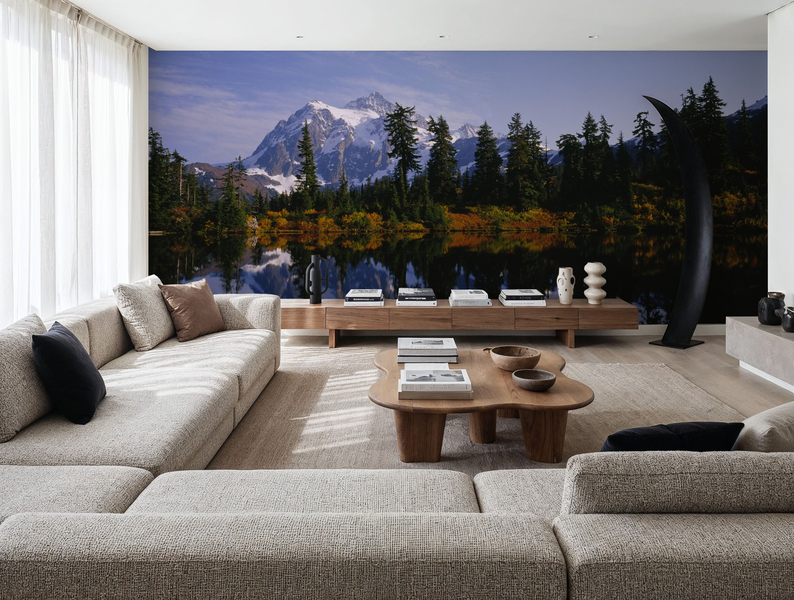 Alpine Reflection Mural Wallpaper