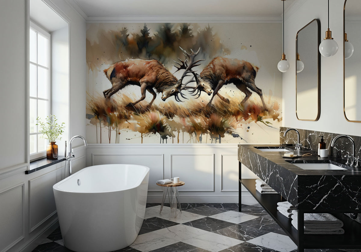 Battle of the Forest Mural Wallpaper - room preview 06