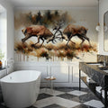 Battle of the Forest Mural Wallpaper - room preview 06