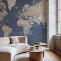World Map Cities - Oisin Mural Wallpaper - room preview 06