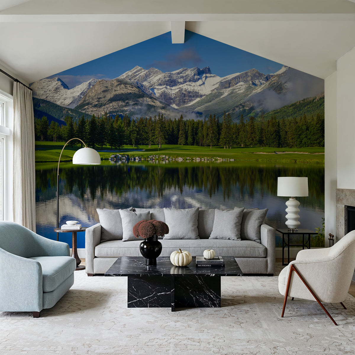 Mt Lorette Golf Course Mural Wallpaper - room preview 06