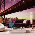 City Dusk Crossing Mural Wallpaper - room preview 06